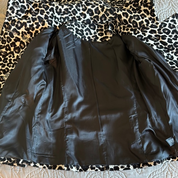 Unbranded Y2K Leopard Print Pea Coat size Small - Picture 8 of 12